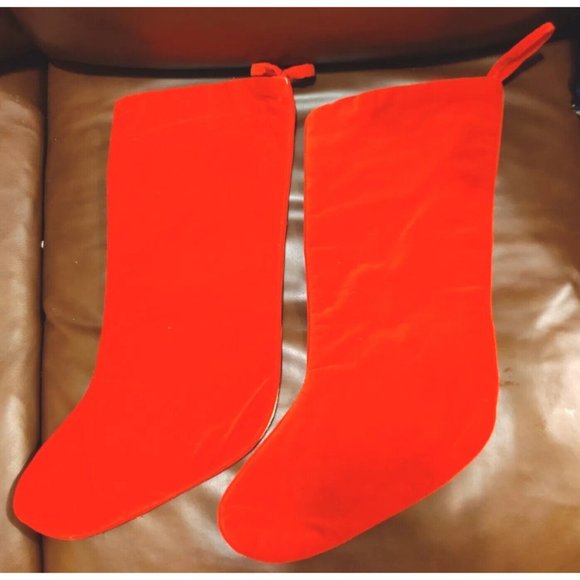 Vtg Needlepoint "Grandma" Toys Teddy "Grandpa" Santa Stockings 100% Wool Canvas - Picture 2 of 13